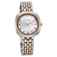 Titan Aura Quartz Analog White Mother Of Pearl Dial Rose Gold and Silver Stainless Steel Strap Watch for Women - image number 1