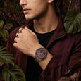 Fastrack Wild Quartz Chronograph Maroon Dial Chrome K Stainless Steel Strap Watch For Guys - image number 2