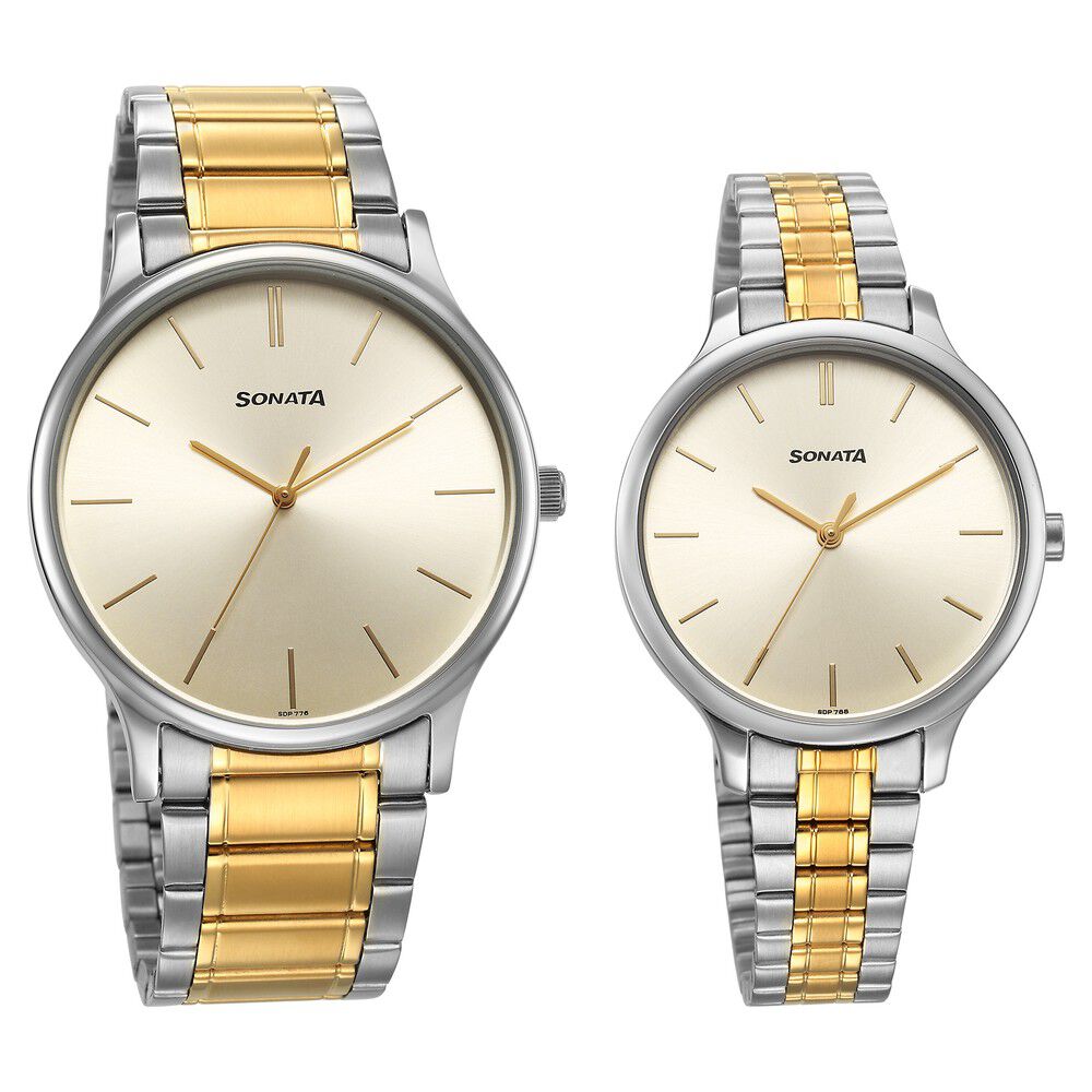 Sonata pair watches for couples with price discount