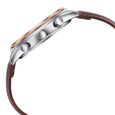 Sonata Festive Quartz Multifunction Blue Dial Brown Leather Strap Watch For Men - image number 4