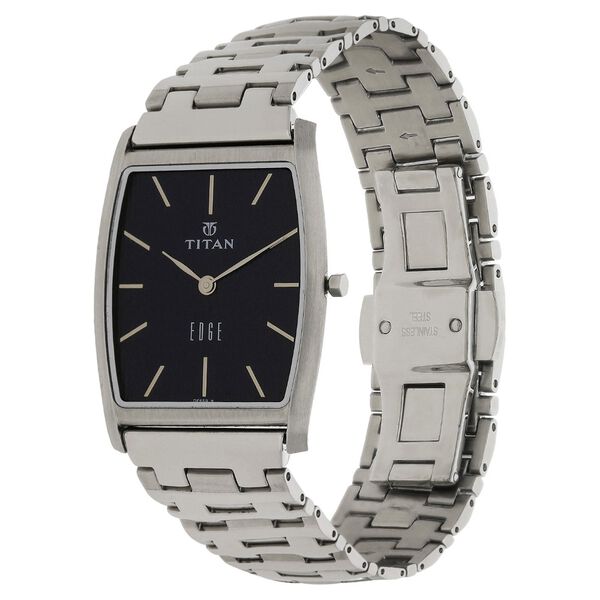 Titan Quartz Analog Blue Dial Stainless Steel Strap Watch for Men - image number 1