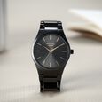 Sonata Poze Quartz Analog Black Round Dial Black Metal Strap Watch For Men - image number 0