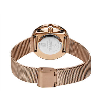 Fastrack Vyb Showstopper Quartz Analog Blue Dial Stainless Steel Strap Watch for Girls
