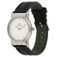 Titan Analog Silver Dial Quartz Stainless Steel Black Leather Strap Watch for Men - image number 1