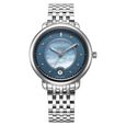 Xylys Quartz Analog Blue Dial Silver Stainless Steel Strap Watch For Women - image number 1