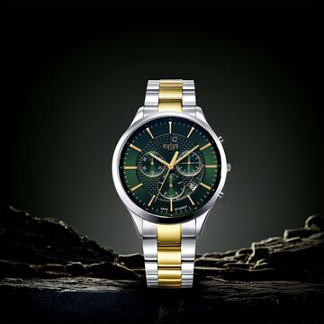 Xylys Triumph Swiss Chronograph Stainless Steel Green Dial Watch for Men