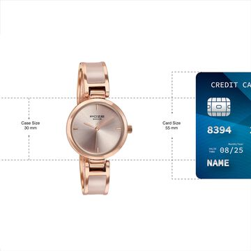 Sonata Poze Quartz Analog Pink Dial Two Toned Kada Strap Watch For Women