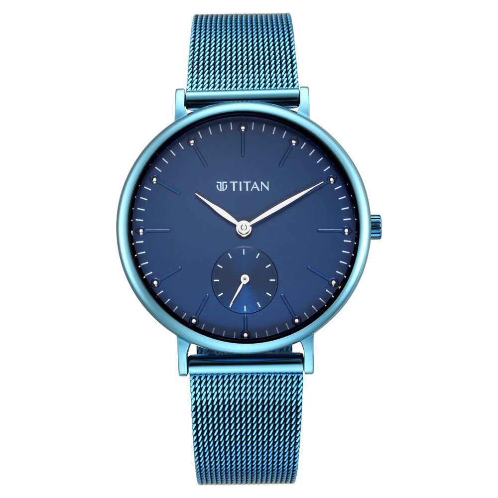 Titan connected blue dial smart watch discount