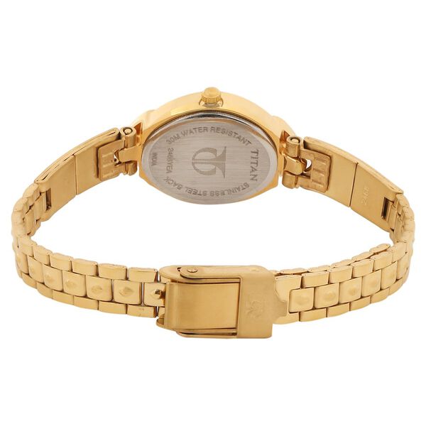 Titan Quartz Analog Silver Dial Stainless Steel Strap Watch for Women - image number 2