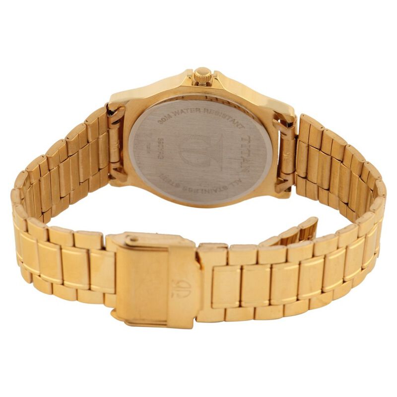 Buy Online Titan Quartz Analog with Day and Date White Dial Watch for