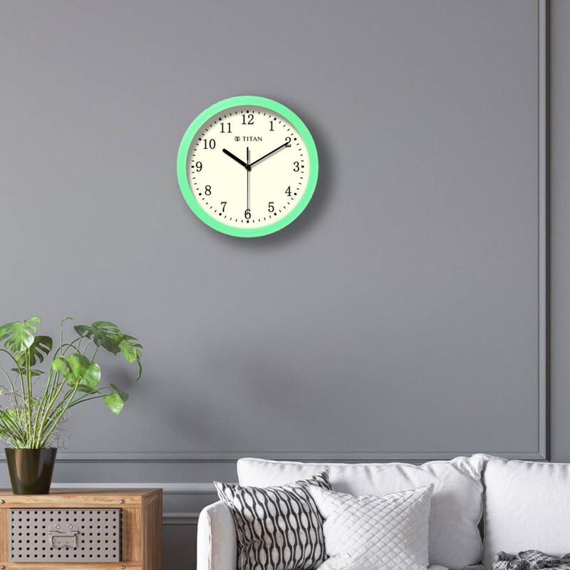 Titan Classic Wall Clock White Wall Clock with Silent Sweep Technology - 25.0 cm x 25.0 cm (Small) - image number 1
