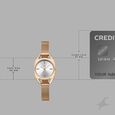 Vyb Spotlight By Fastrack Quartz Analog Silver Dial Rose Gold Stainless Steel Strap Watch For Girls - image number 3