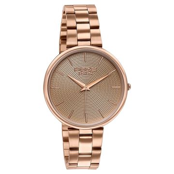 Sonata Poze Quartz Analog Beige Dial Stainless Steel Strap Watch For Women
