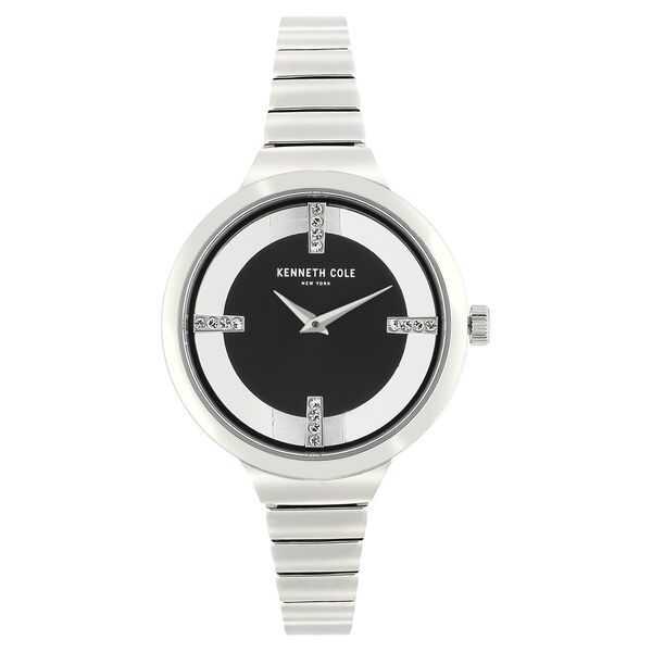 Kenneth Cole Quartz Analog Black Dial Stainless Steel Strap Watch for Women - image number 0
