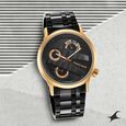 Fastrack Exuberant Quartz Analog Black Dial Metal Strap Watch for Guys - image number 0