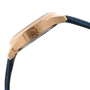 Fastrack All Nighters Quartz Analog with Date Blue Dial Leather Strap Watch for Girls