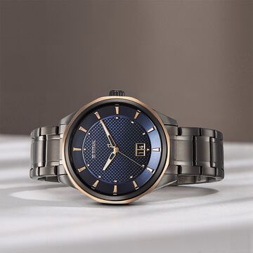 Titan Regalia Opulent Quartz Analog Silver Dial Silver Stainless Steel Strap Watch for Men