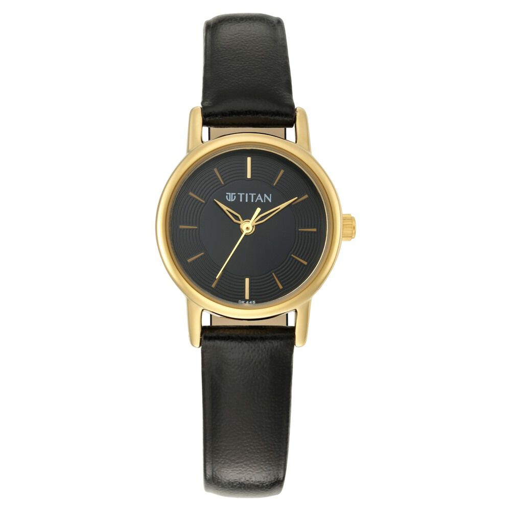 Titan ladies watches black strap hotsell