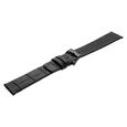 20 mm Black Genuine Leather Straps for Men - image number 3