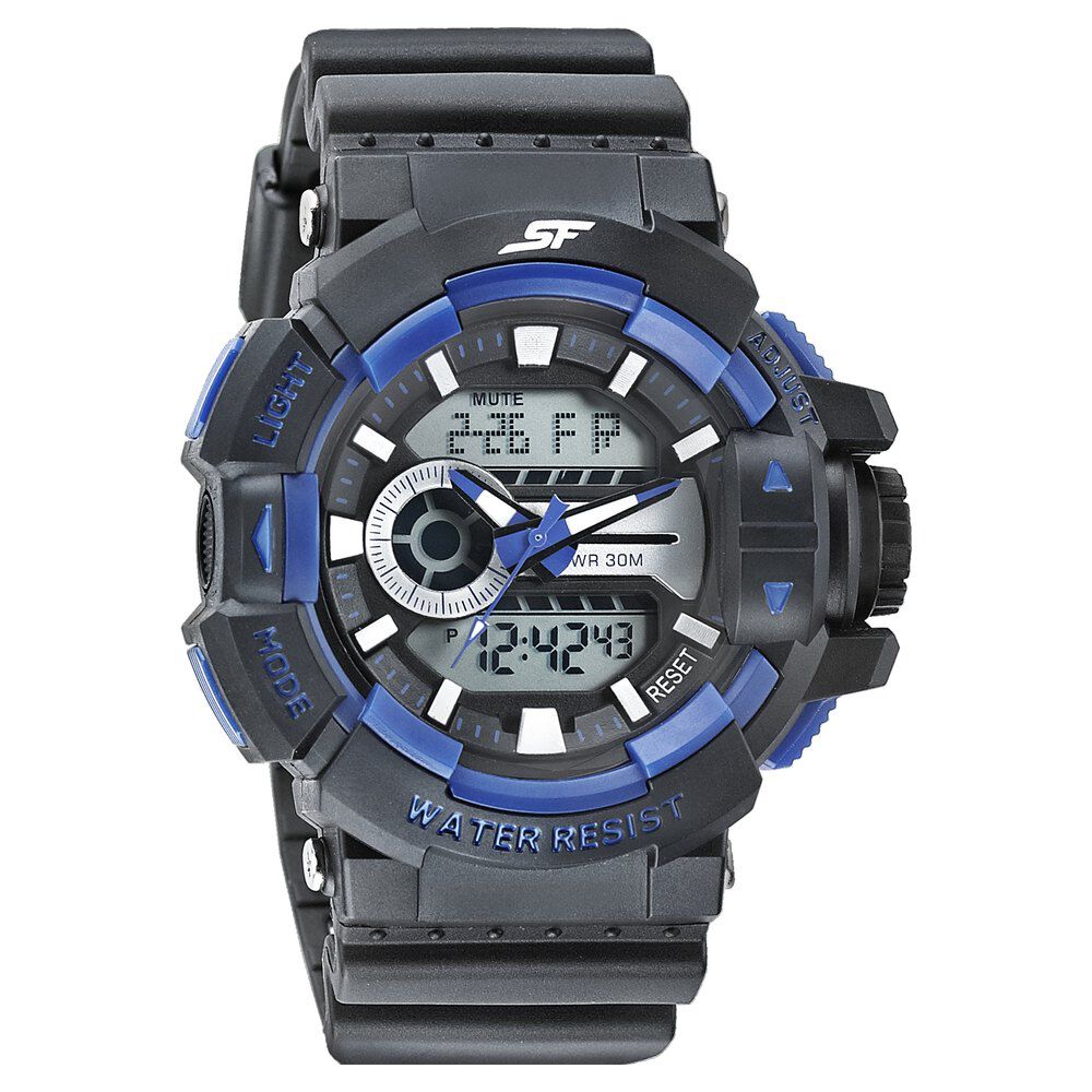 Black dial digital sales watch