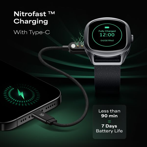 Titan EVOKE S Smartwatch with 1.7" AMOLED Display1000 Nits AI Watch Faces Smart Glance Magnetic Precision Buckle - image number 5