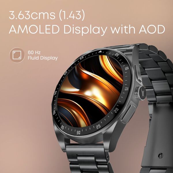 Fastrack Radiant FX1 Luxury Metal Smartwatch with 3.6 cm AMOLED Display, SingleSync BT Calling, Functional Crown - image number 2