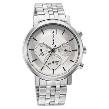 Fastrack Tick Tock White Dial Watch for Guys