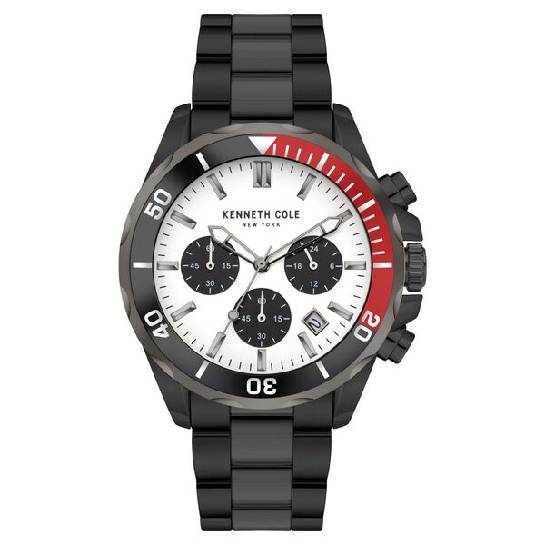 Kenneth Cole Quartz Chronograph White Dial Stainless Steel Strap Watch for Men - image number 0