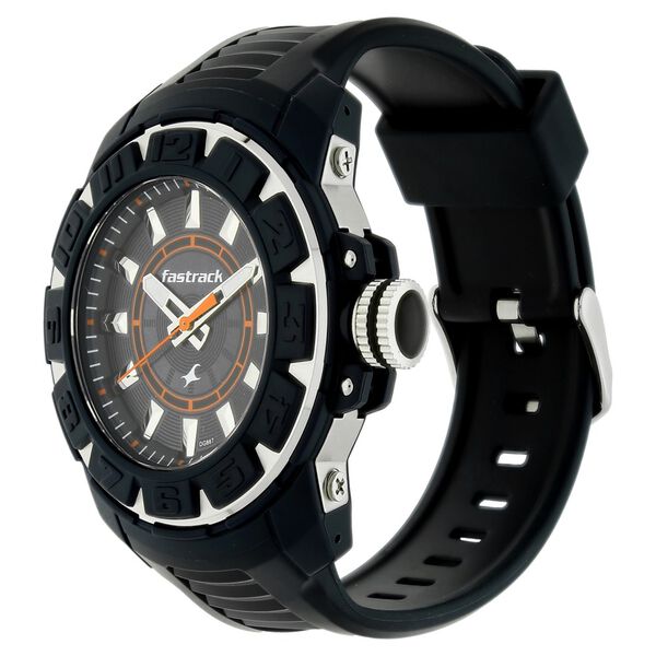 Fastrack Quartz Analog Blue Dial Plastic Strap Watch for Guys - image number 1