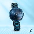Fastrack Style Up Quartz Analog Champagne Dial Metal Strap Watch for Girls