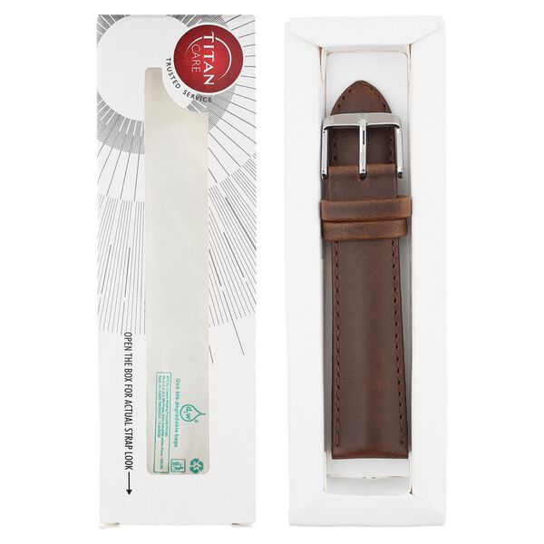 22 mm Brown Genuine Leather Straps for Men - image number 5