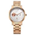 Fastrack Tick Tock Quartz Analog Beige Dial With Brown Stainless steel Strap Watch for Girls