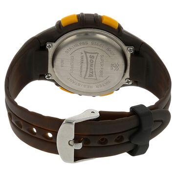 SF Digital Grey Dial Plastic Strap Unisex Watch