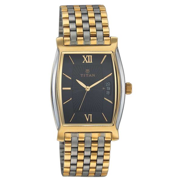 Titan Quartz Analog with Date Black Dial Watch for Men - image number 0