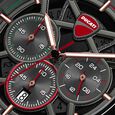Ducati Quartz Chronograph Grey Dial Black Silicone Strap Watch For Men - image number 3