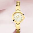 Titan Quartz Analog Blue Dial Metal Strap Watch for Women