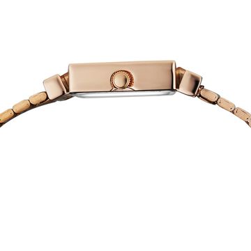 Vyb Showstopper By Fastrack Quartz Analog Green Dial Rose Gold Stainless Steel Strap Watch For Girls