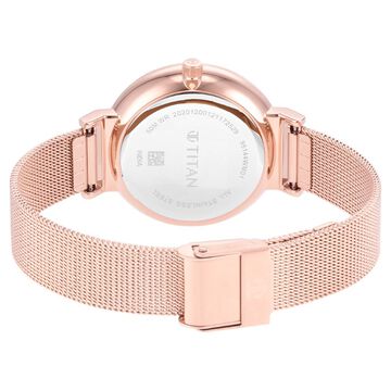 Titan Slimline Silver Dial Quartz Multifunction Stainless Steel Strap Watch for Women