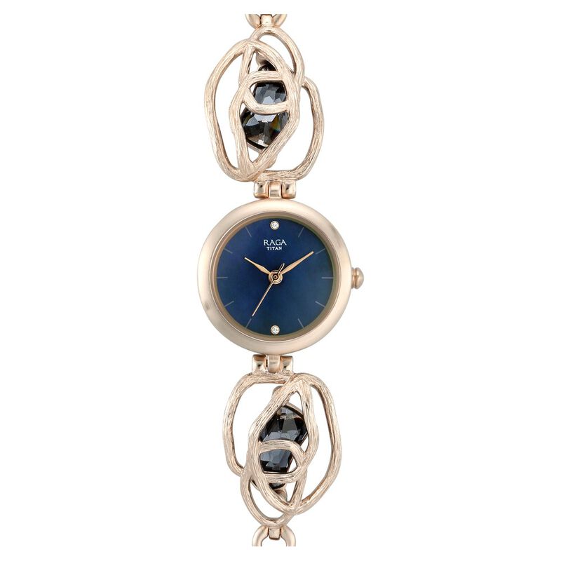 Titan Raga I Am Mother of Pearl Dial Women Watch With Metal Strap