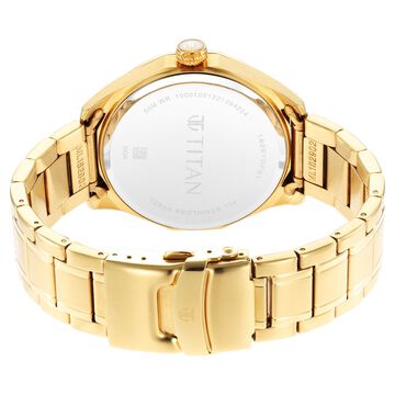 Titan Wedding White Dial Analog with Date Stainless Steel Strap watch for Men
