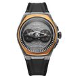Titan Stellar Wandering Hour Automatic Analog with Crystallized Titanium Case and Gray Dial FKM Strap Watch for Men - image number 1