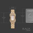 Titan Raga Glimmers Quartz Analog Pink Mother Of Pearl Dial Rose Gold Metal Strap Watch For Women - image number 3