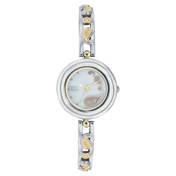 Titan Quartz Analog Mother Of Pearl Dial Watch for Women - image number 0