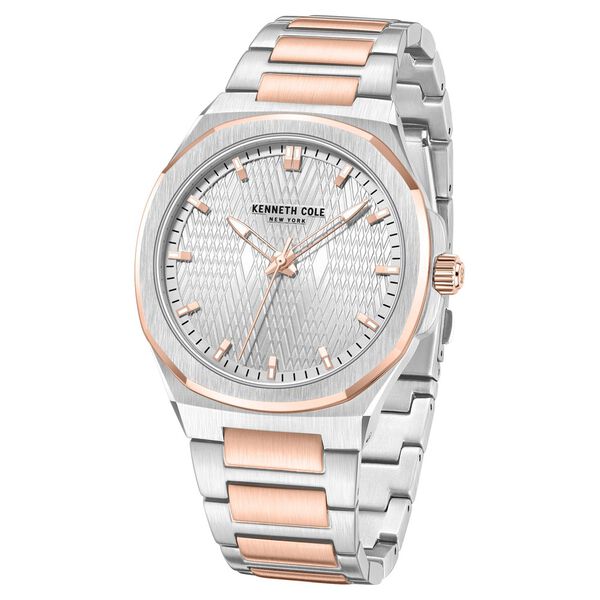 Kenneth Cole Quartz Analog Silver Dial Stainless Steel Strap Watch For Men - image number 1