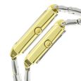 Titan Quartz Analog with Date White Dial Stainless Steel Strap Watch for Couple - image number 2