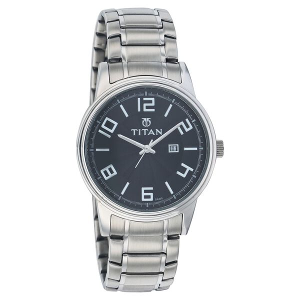 Titan Quartz Analog with Date Black Dial Watch for Men - image number 0