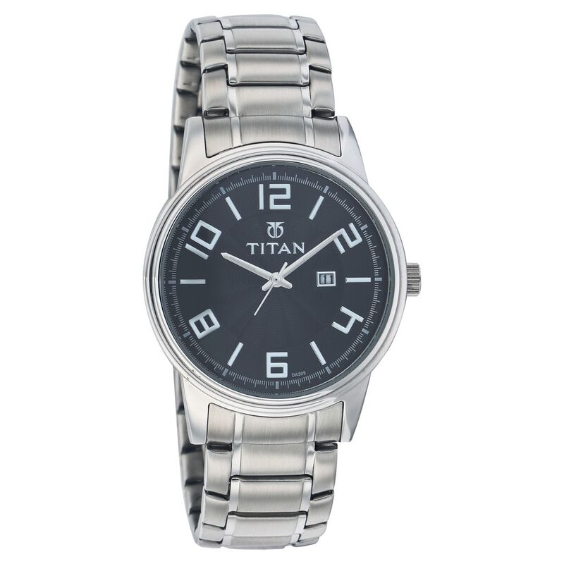 Titan Quartz Analog with Date Black Dial Watch for Men