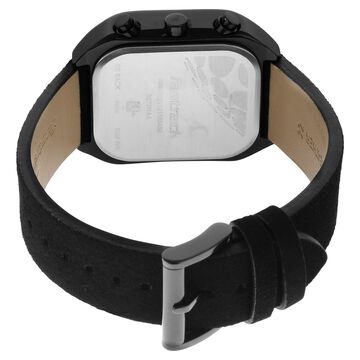 Fastrack After Dark Quartz Analog with Day and Date Green Dial Leather Strap Watch for Guys