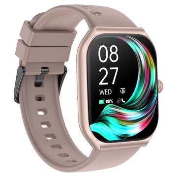 Titan Smart Watch with 4.97 CM Super AMOLED Display | 410 x 502 Pixel Resolution | AI Voice Assistant With Beige Strap