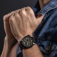 Police Quartz Analog Black Dial Black Leather Strap Watch For Men - image number 5